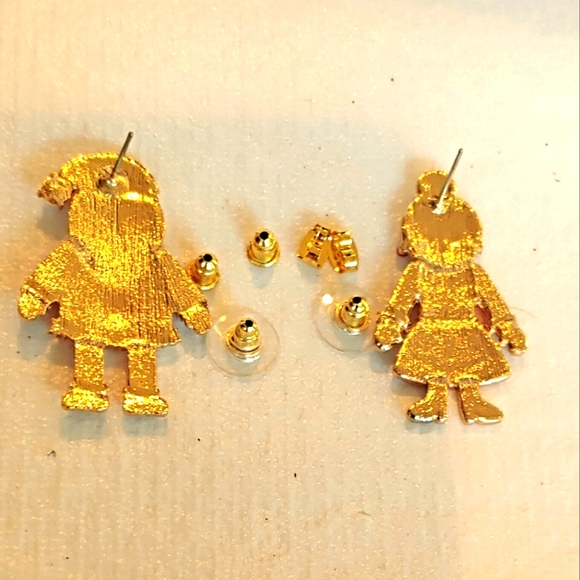 Mr. and Mrs. Santa Stud Earrings - Picture 5 of 6